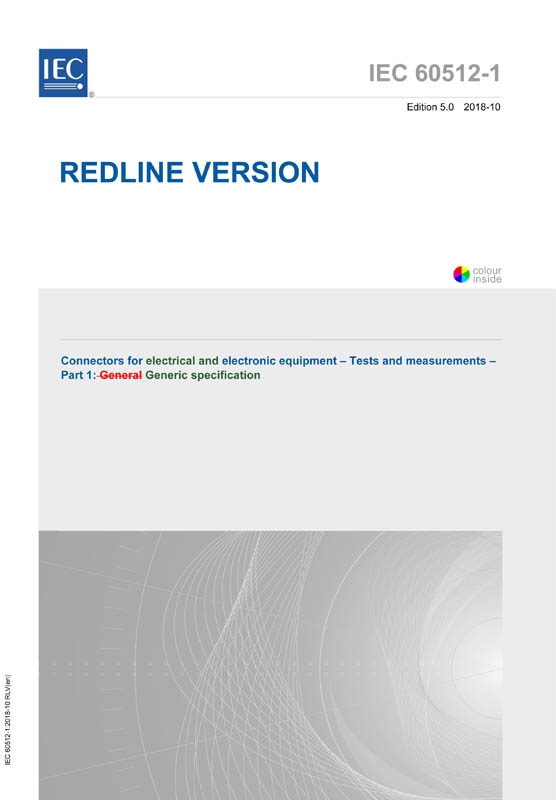 Cover IEC 60512-1:2018 RLV